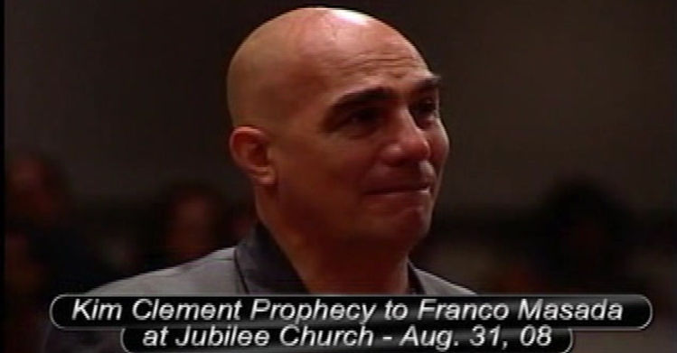 Kim Clement 2008 Prophecy to Franco Masada